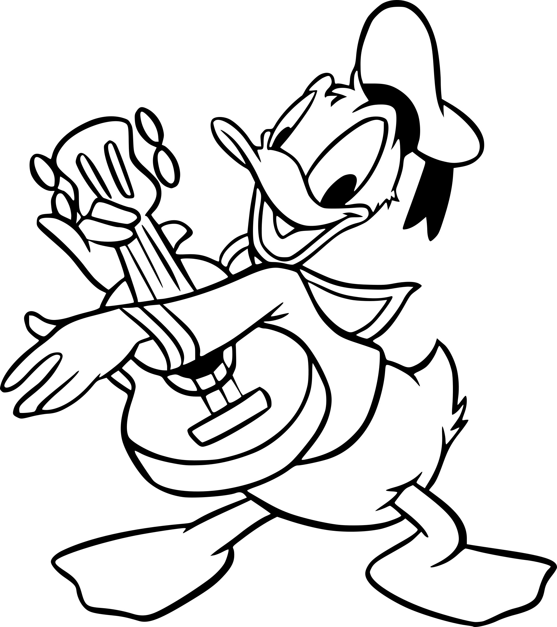 Coloriage Donald Disney À Imprimer destiné Coloriage Donald Duck