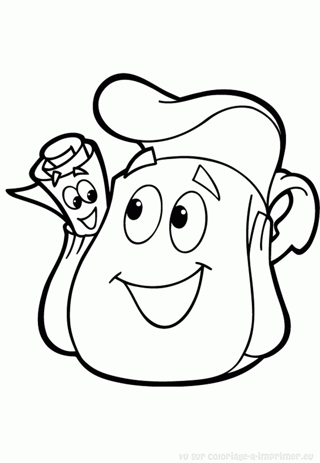 Coloriage Dora À Imprimer Pour Les Enfants – Cp10189 concernant Dessin A Colorier Dora