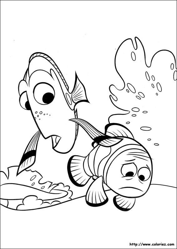 Coloriage – Dory Rencontre Marin tout Coloriage Finding Dory
