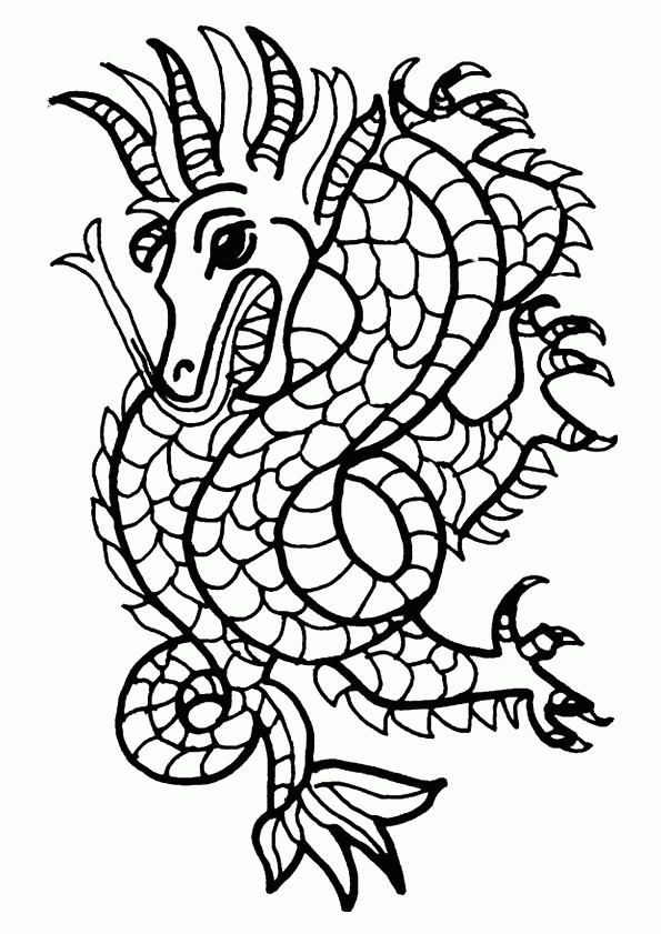 Coloriage Dragon Sur Hugolescargot avec Dessin A Inprimer