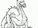 Coloriage Dragon Terrifiant - Sans Dépasser pour Coloriage Dragon