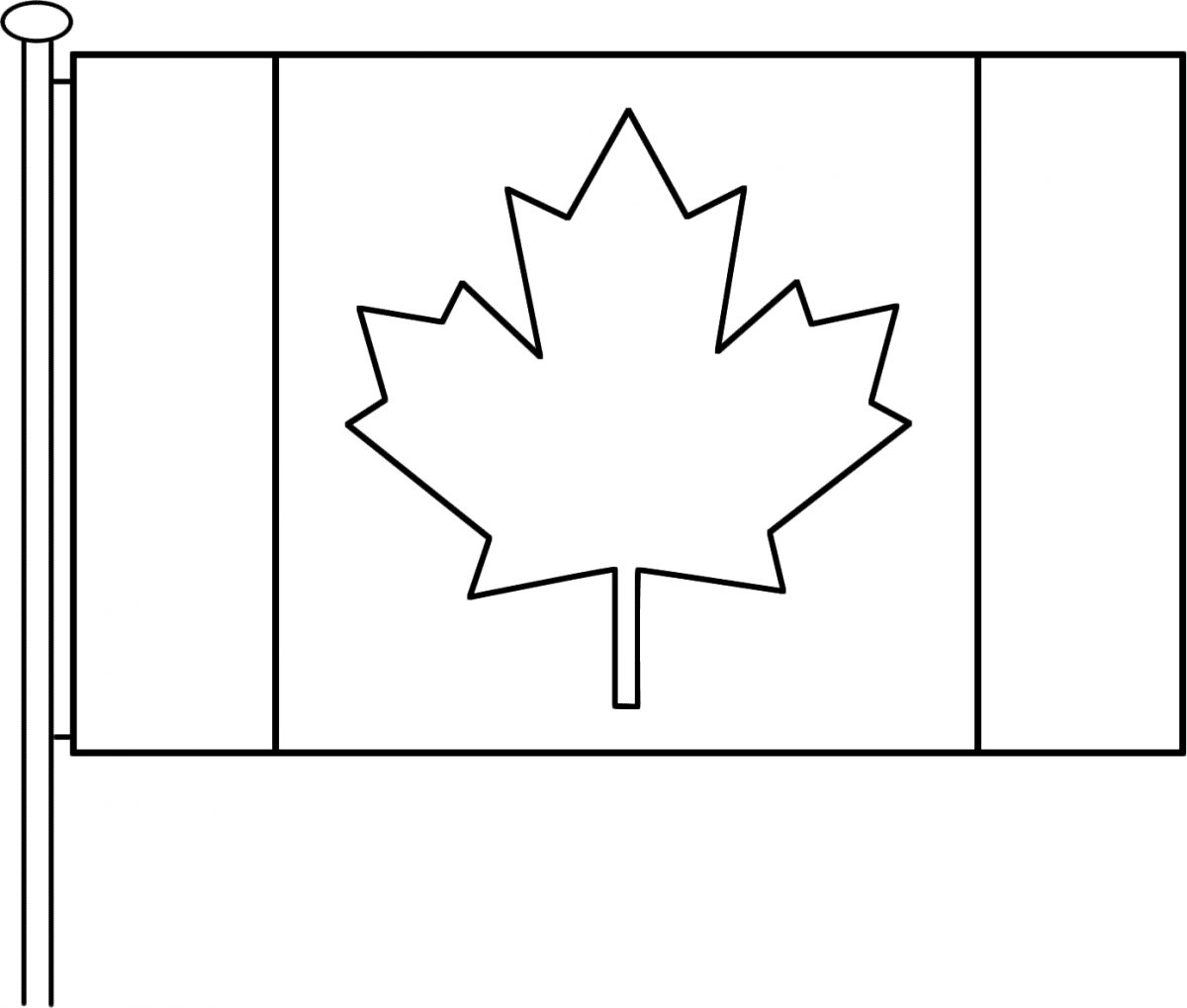 Drapeau Du Canada A Colorier