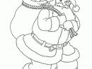 Coloriage Du Père Noël Avec Sac Plein De Cadeaux à Coloriage Père Noel Gratuit À Imprimer