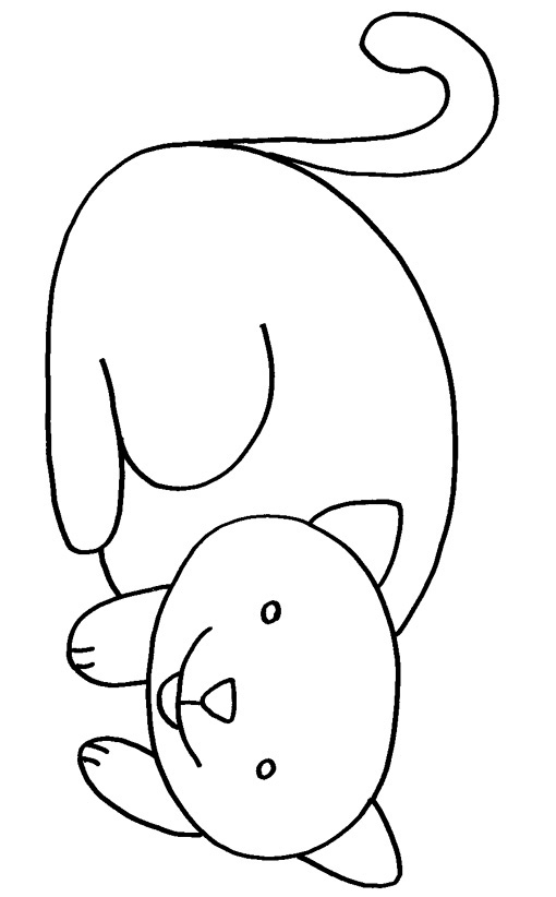 Coloriage D'Un Chat – Collection 2 – Tête À Modeler concernant Dessin De Chat Simple Coloriage D'Un Chat – Collection 2 – Tête À Modeler concernant Dessin De Chat Simple