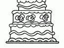 Coloriage D’un Gâteau D’anniversaire À Étage Avec Une encequiconcerne Gateau Anniversaire À Colorier