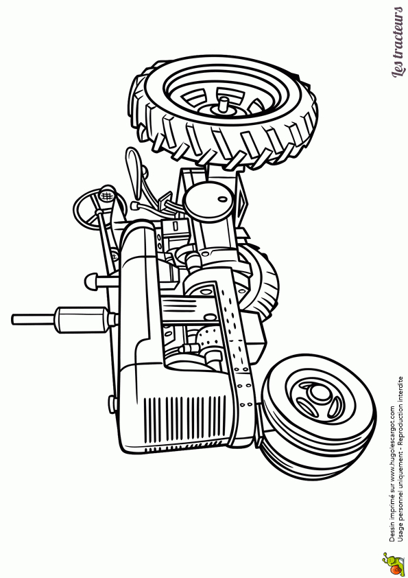 Coloriage D’un Tracteur Ancien encequiconcerne Dessin De Tracteur A Colorier