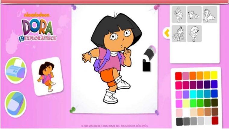 Coloriage En Ligne Dora | My Blog destiné Jeux De Coloriage Gratuit