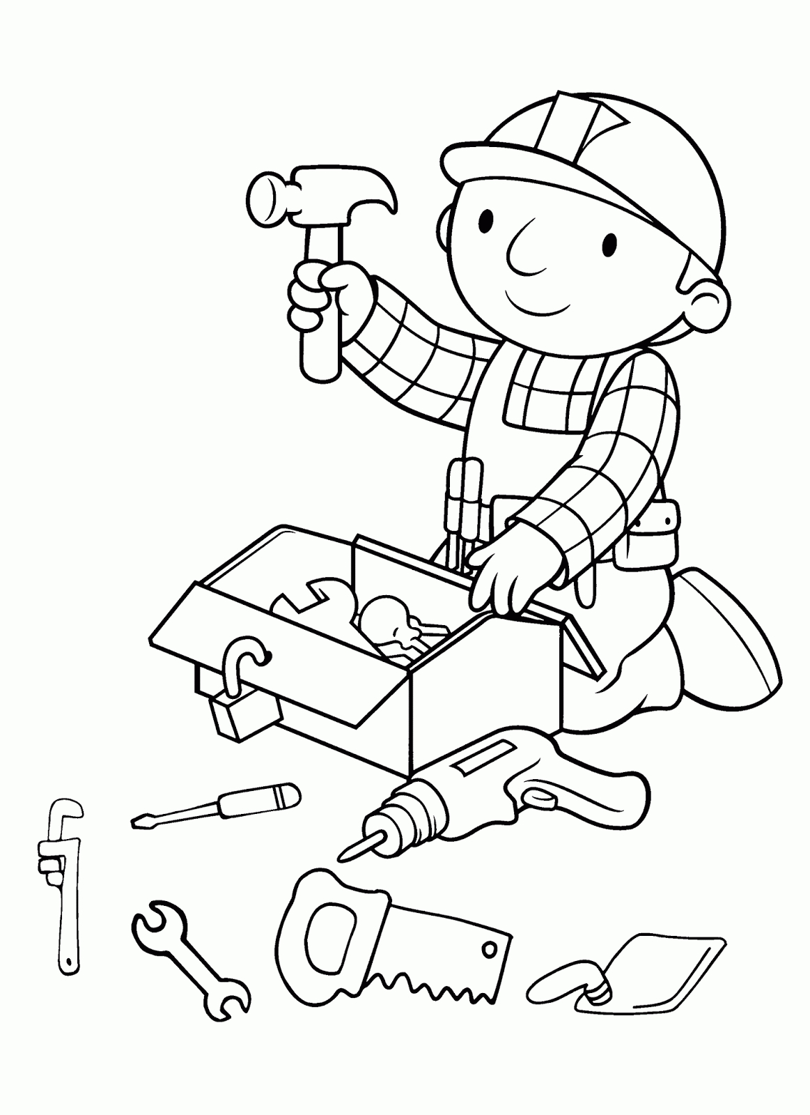 Coloriage Enfant Bricoleur | Lafermedenicolas concernant Hugo Coloriage Naruto