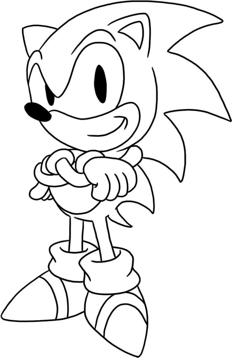 Coloriage Facile De Sonic – Coloriage Sonic Le Hérisson intérieur Coloriage Sonic Le Film