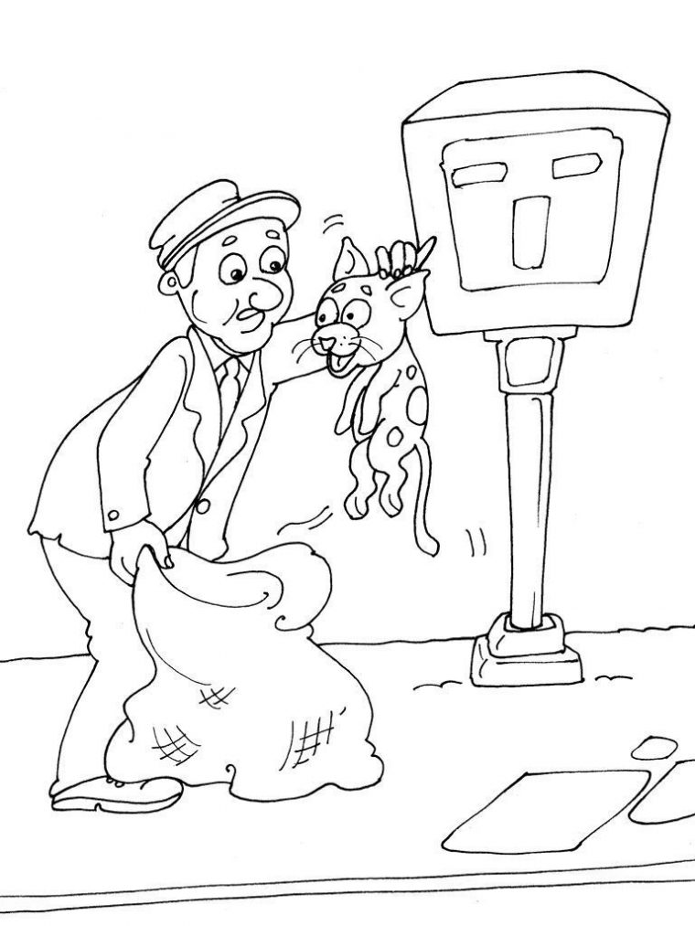 Coloriage Facteur 23 – Coloriage Facteurs – Coloriages Metiers avec Dessin Facteur