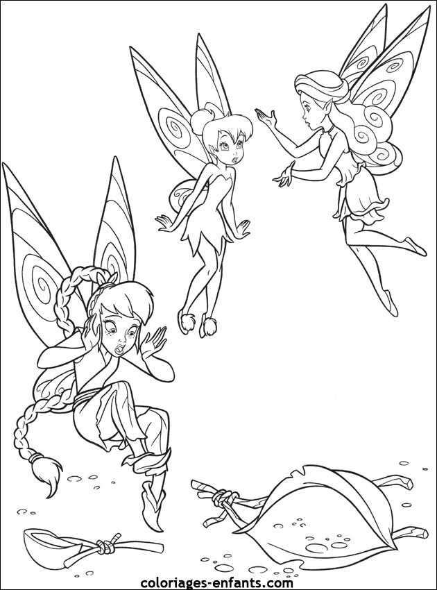 Coloriage Fee Clochette Allongee dedans Dessin Fée Clochette A Imprimer Gratuit