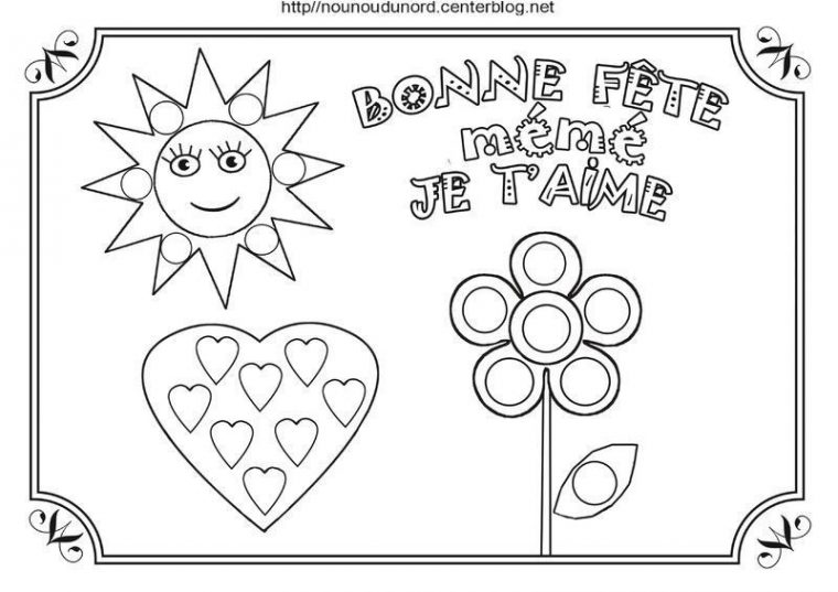 Coloriage Fete Des Mamies avec Coloriage Anniversaire Mamie