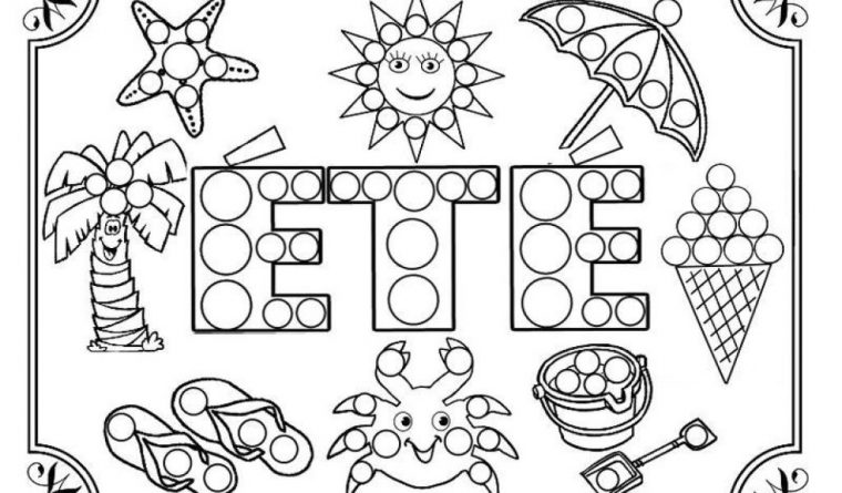 Coloriage Fleurs D Été Coloriage Ete | Danieguto avec Coloriage Été Maternelle