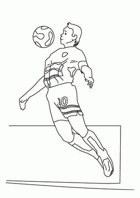 Coloriage Football Coloriages Sur Hugolescargot dedans Coloriage Foot