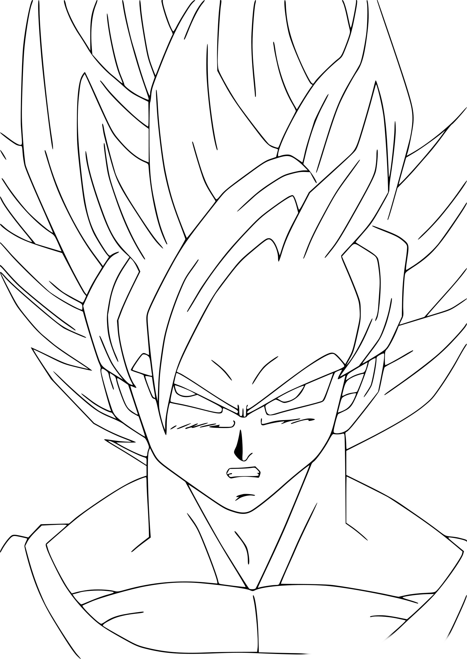 Coloriage Goku Dbz À Imprimer Sur Coloriages serapportantà Coloriage Dragon Ball Z Sangoku