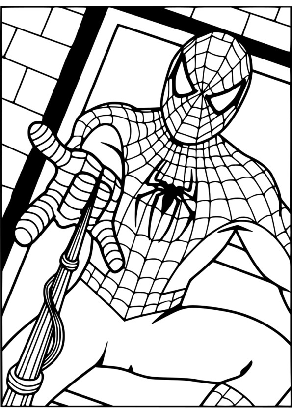 Coloriage Gratuit Spiderman 3 Imprimer destiné Dessin Spiderman À Imprimer Gratuit