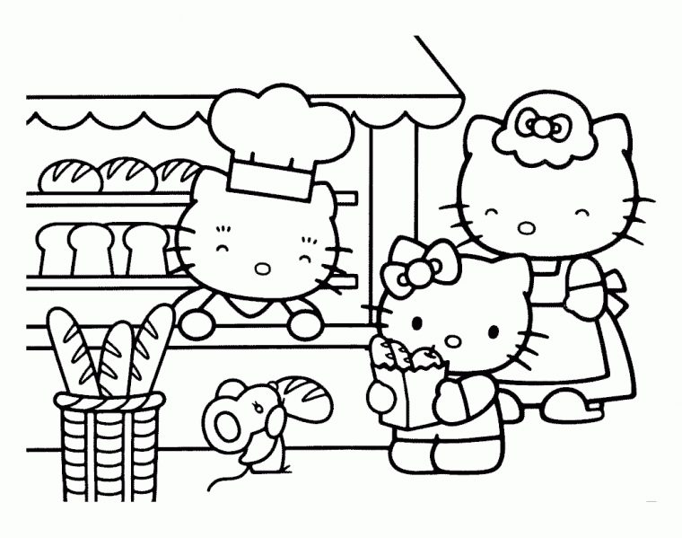 Coloriage Hello Kitty À Imprimer Format A4 destiné Coloriage Hello Kitty Coeur