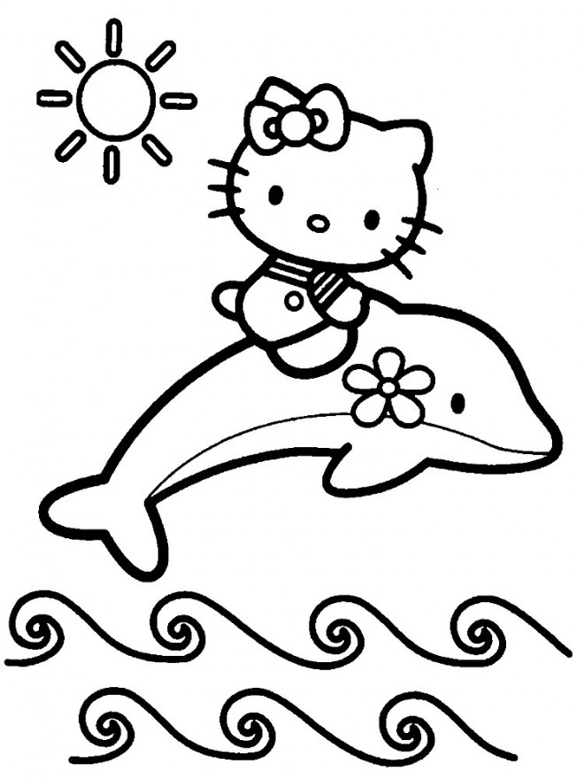 Coloriage Hello Kitty Sirene 6 Dessin Gratuit À Imprimer intérieur Coloriage À Imprimer Hello Kitty Sirène