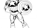 Coloriage Héro Captain America Dessin Gratuit À Imprimer avec Coloriage Super Hero A Imprimer Gratuit