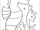 Coloriage Hippocampe Stylisé Dessin Gratuit À Imprimer à Coloriage Etoile De Mer