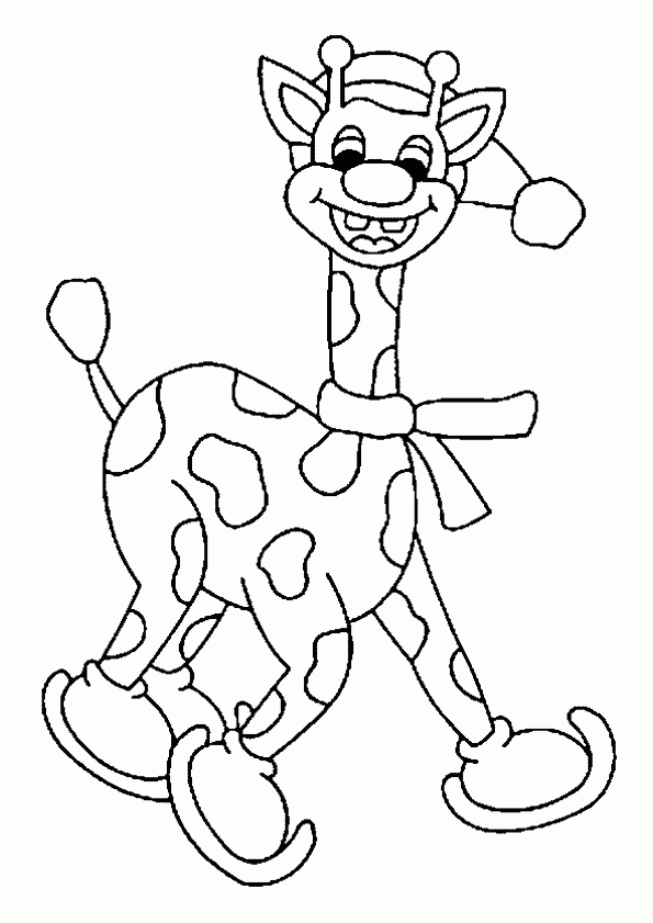 Coloriage Hiver Girafe Sur Hugolescargot à Coloriage Hiver A Imprimer Gratuit