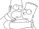 Coloriage Homer Et Bart Simpson Dessin Gratuit À Imprimer concernant Coloriage Simpson A Imprimer Gratuit