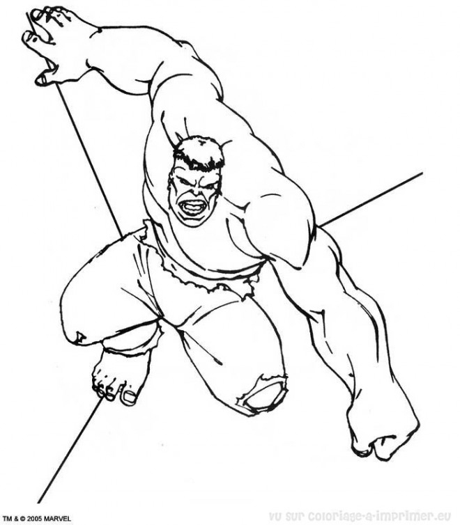 Coloriage Hulk Avengers À Colorier Dessin Gratuit À Imprimer intérieur Coloriage Hulk A Imprimer Gratuit