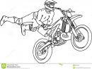 Coloriage Illustrations Motocross Freestyle Dessin Gratuit destiné Moto Cross À Colorier