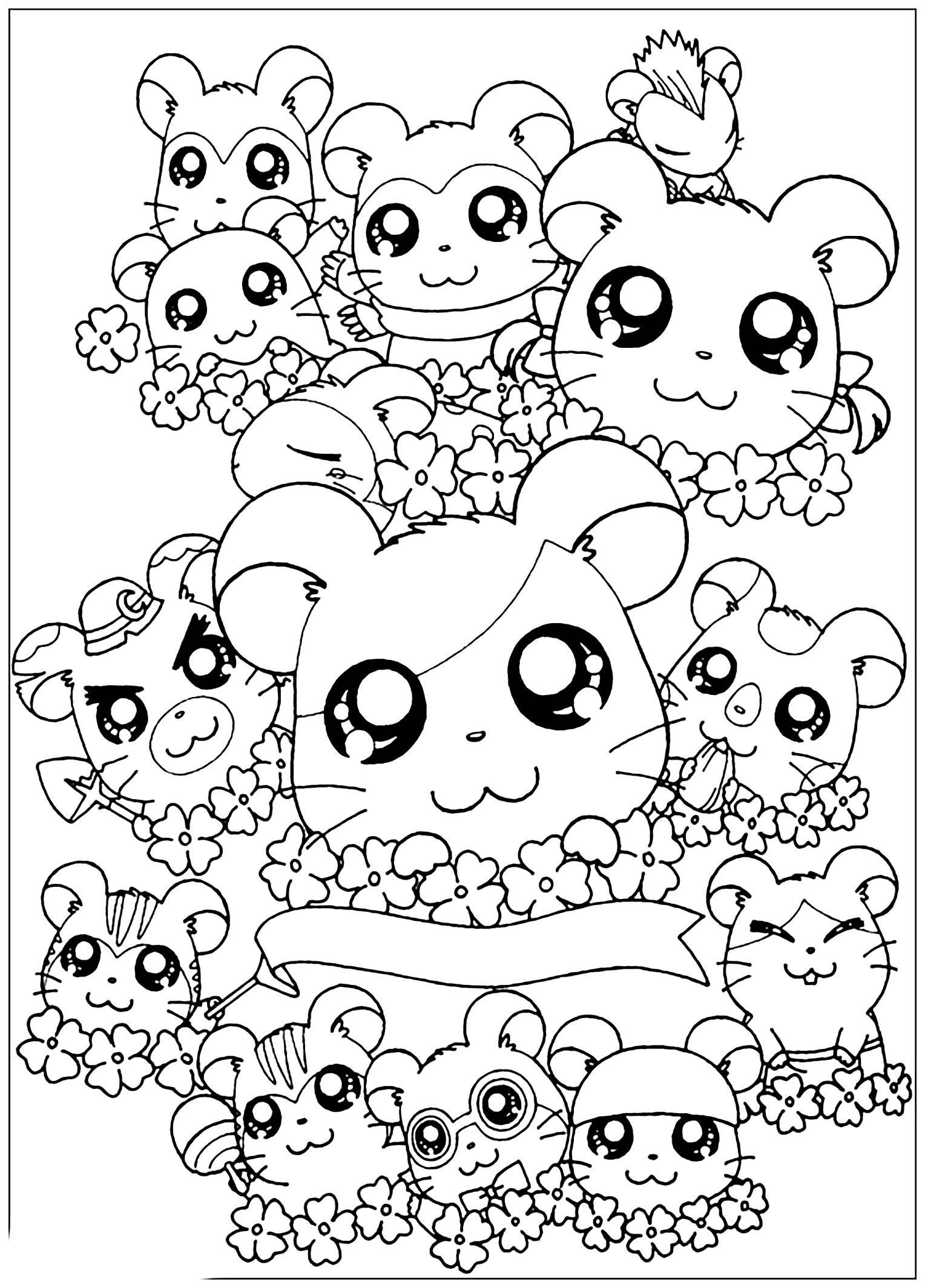 Coloriage Kawaii Disney Bestof Images Colorage Hamtoro à Coloriage Kawaii A Imprimer