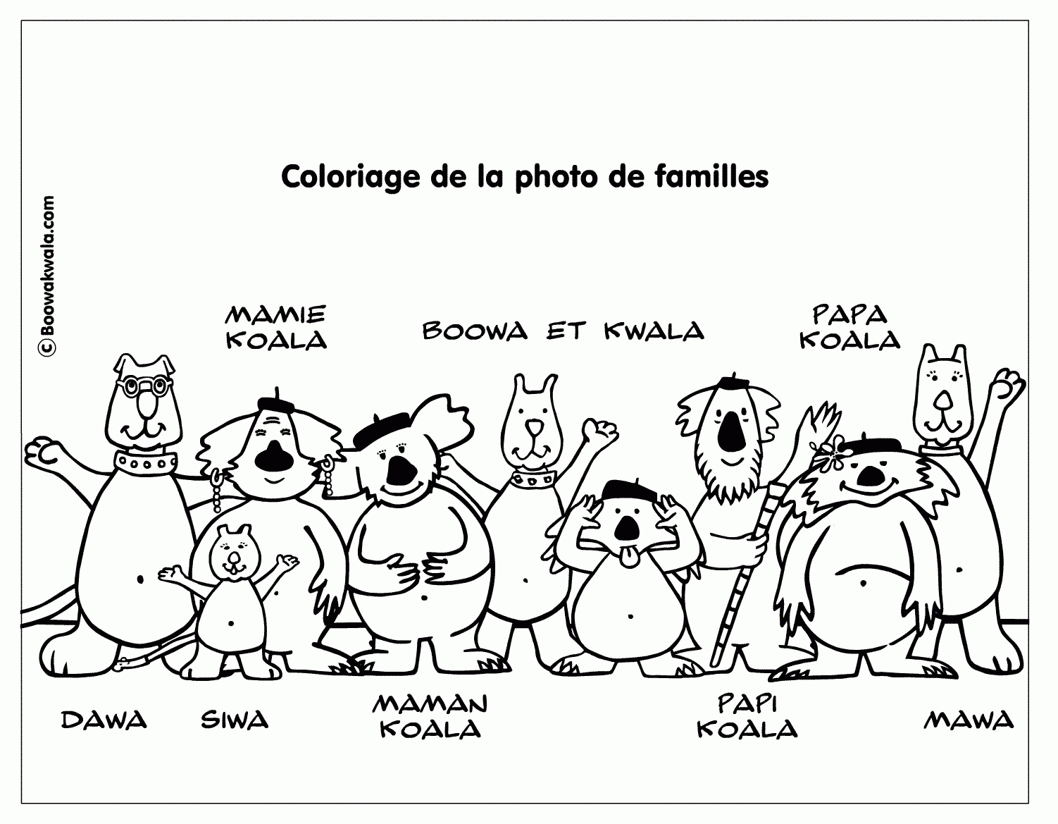 Coloriage Koala Gratuit destiné Coloriage De Koala