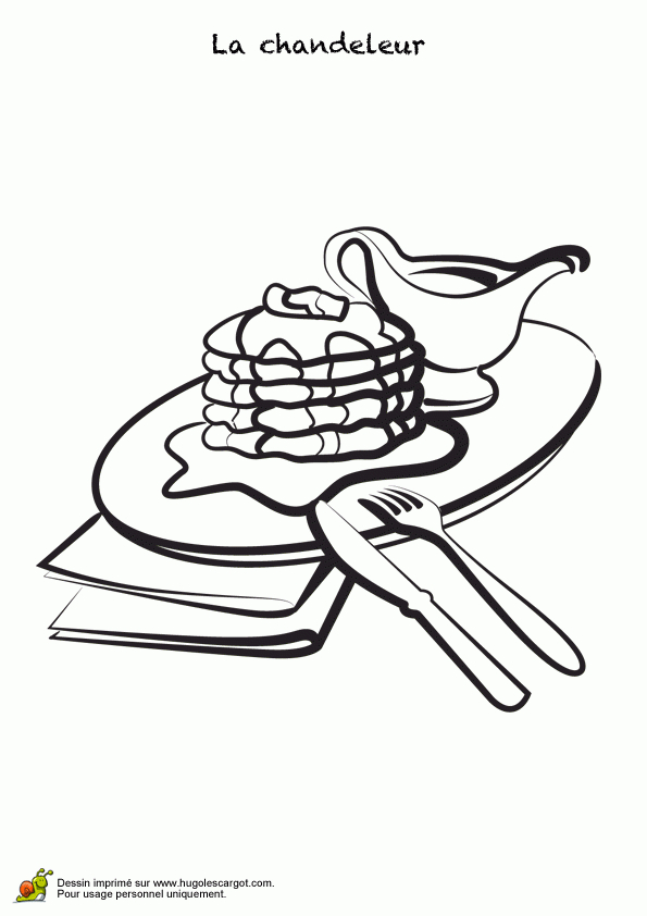 Coloriage La Chandeleur Des Crêpes Et Du Sirop dedans Dessin Chandeleur