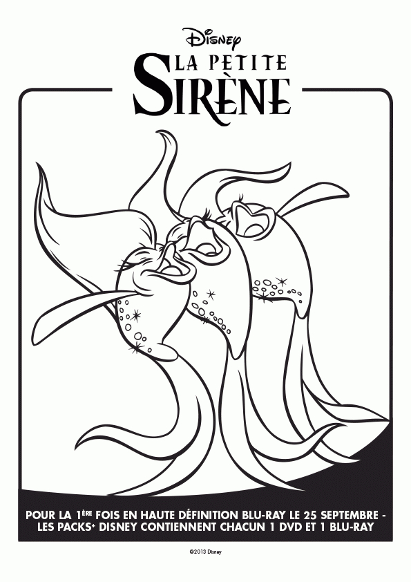 Coloriage La Petite Sirène Poissons Chanteurs avec Dessin Ariel La Petite Sirene A Imprimer