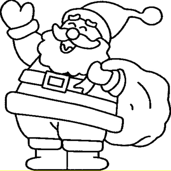 Coloriage Le Père Noël En Ligne Gratuit À Imprimer tout Imprimer Dessin Pere Noel Gratuit