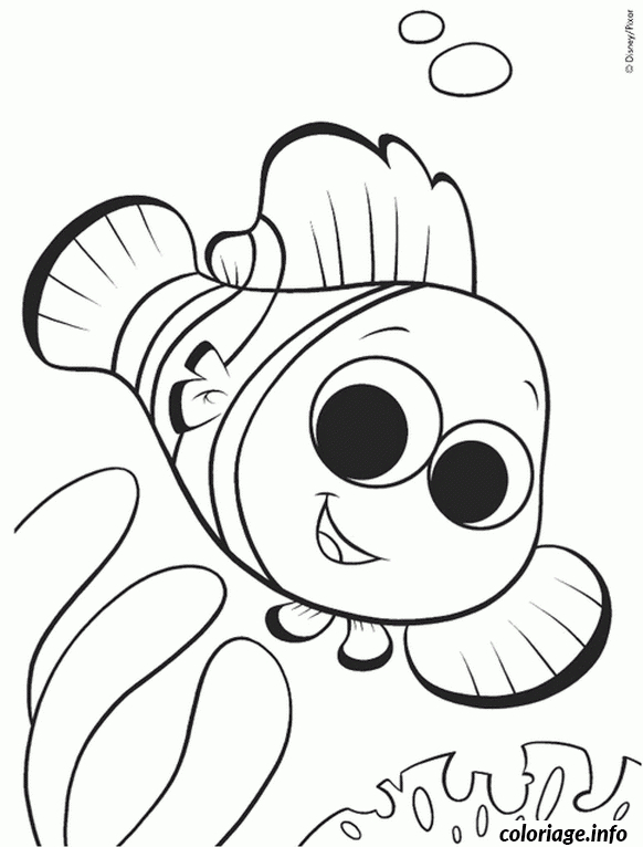 Coloriage Le Poisson Clown Nemo Dessin À Imprimer destiné Coloriage Nemo A Imprimer Gratuit