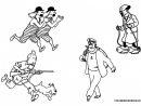 Coloriage Les Personnages De Tintin Dessin Gratuit À Imprimer pour Coloriage Tintin Et Milou