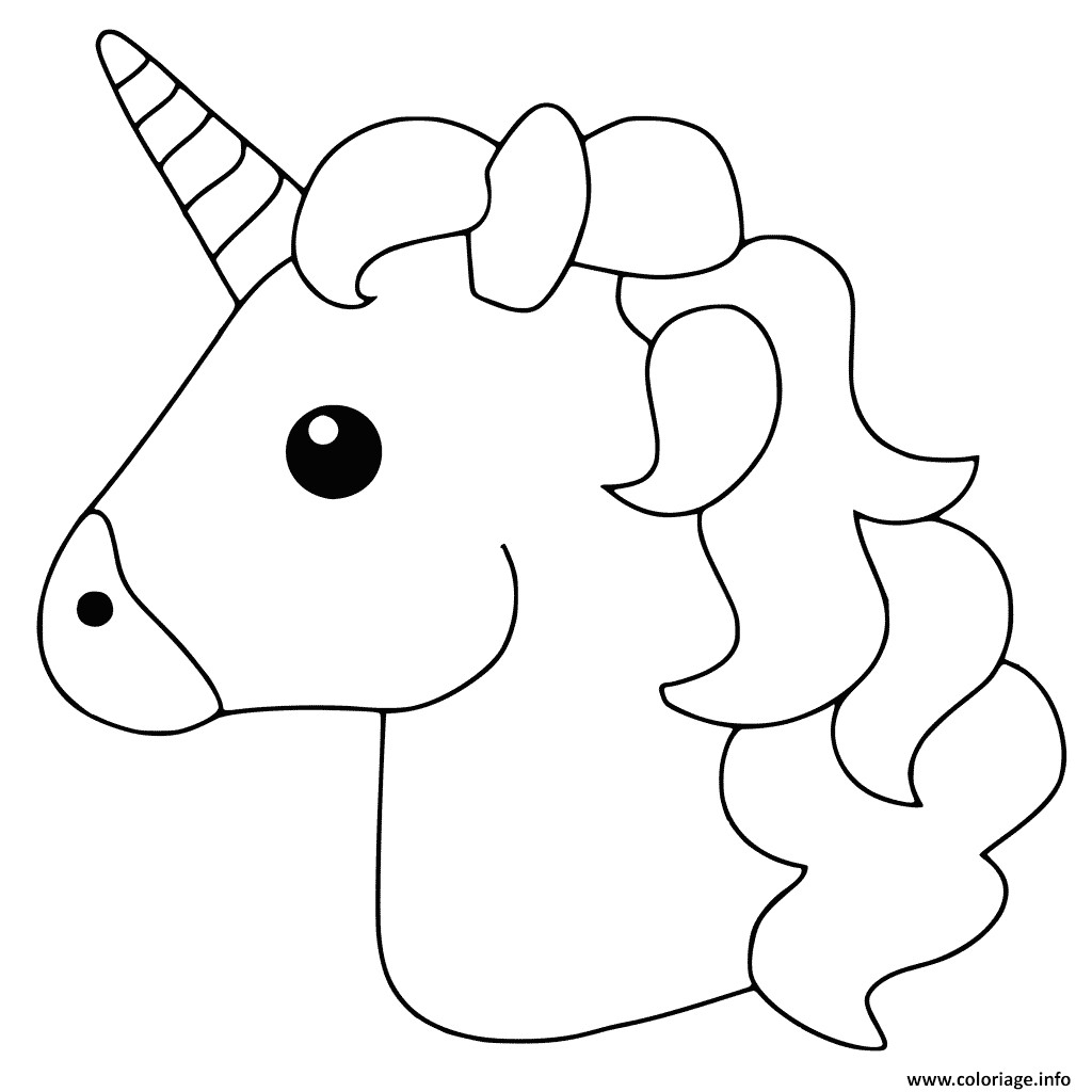 Coloriage Licornes Imprimer Sur Hugolescargot Com Avec concernant Coloriage Licorne Kawaii Dessin Kawaii A Imprimer