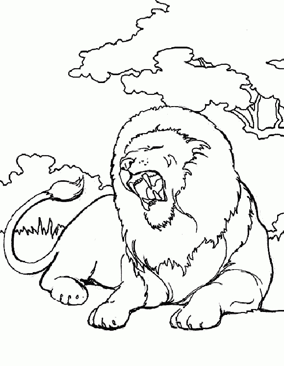 Coloriage | Lion, Lionne Et Lionceau | Lion-2 dedans Lionceau Dessin