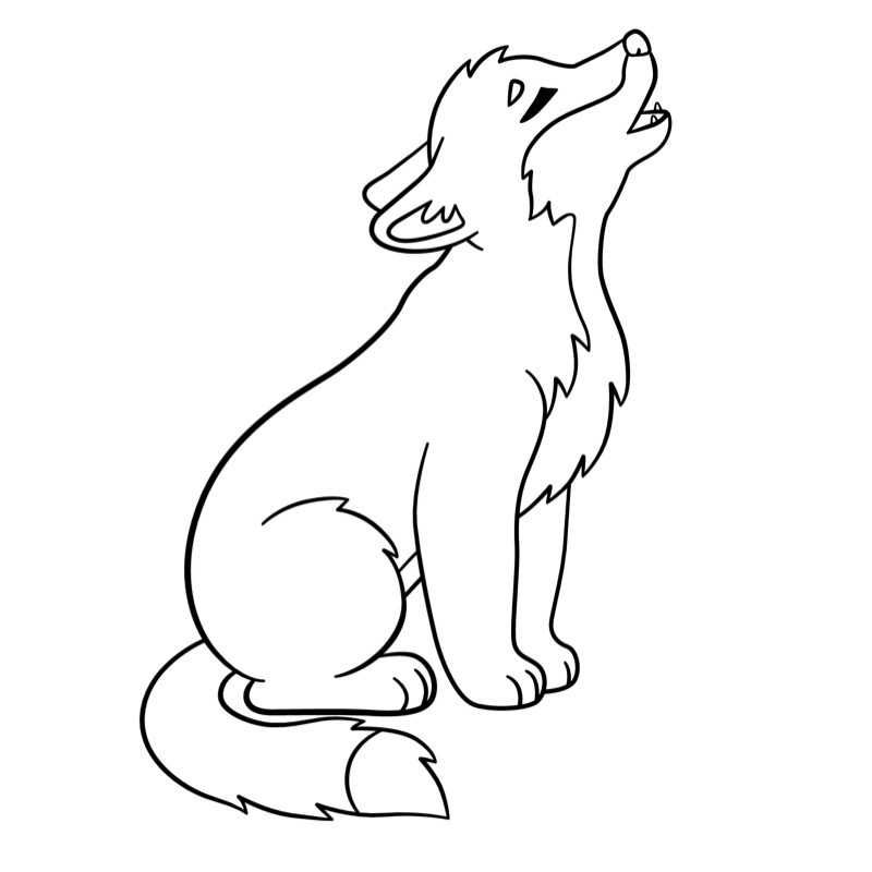 Coloriage Loup #10 Avec Tête À Modeler pour Coloriage Loup