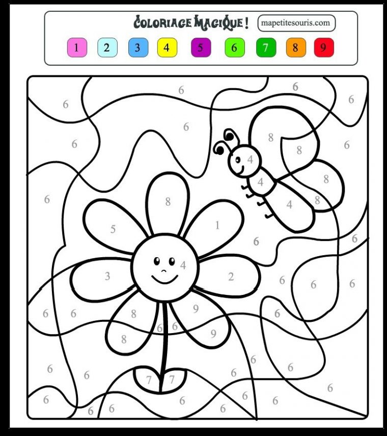 Coloriage Magique Maternelle Grande Section A Imprimer destiné Coloriage Rentrée Maternelle