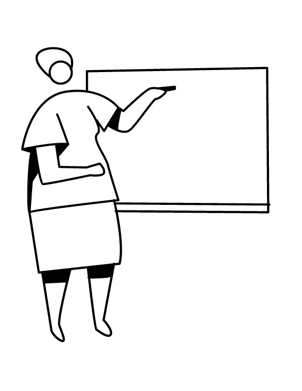 Coloriage Maîtresse D'École Facile Dessin Gratuit À Imprimer destiné Dessin Maitresse Coloriage Maîtresse D'École Facile Dessin Gratuit À Imprimer destiné Dessin Maitresse