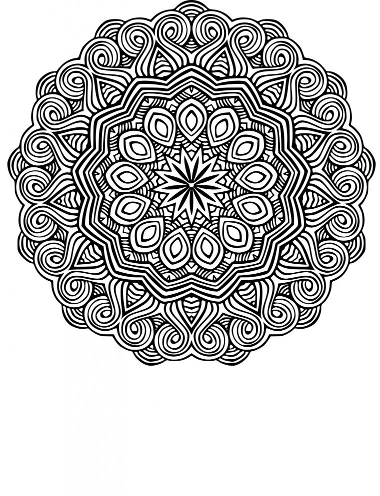 Coloriage Mandala Ethnique À Imprimer à Coloriage Mandala