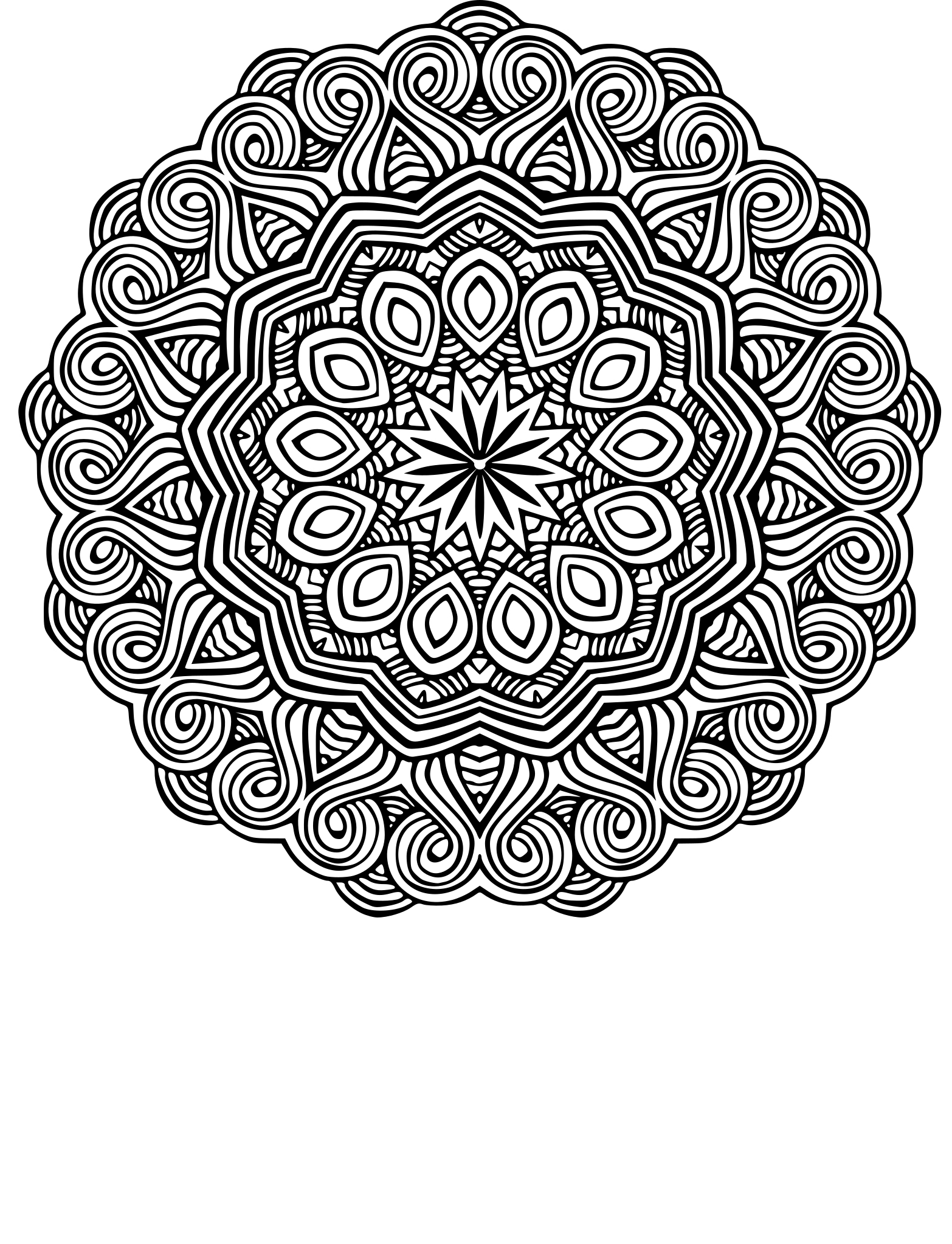 Coloriage Mandala Ethnique À Imprimer à Coloriage Mandala