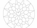 Coloriage Mandala Facile Pour Enfant Dessin Gratuit À Imprimer intérieur Mandala Facile A Dessiner