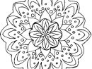 Coloriage Mandala Fleur En Ligne Gratuit À Imprimer à Mandala À Colorier En Ligne