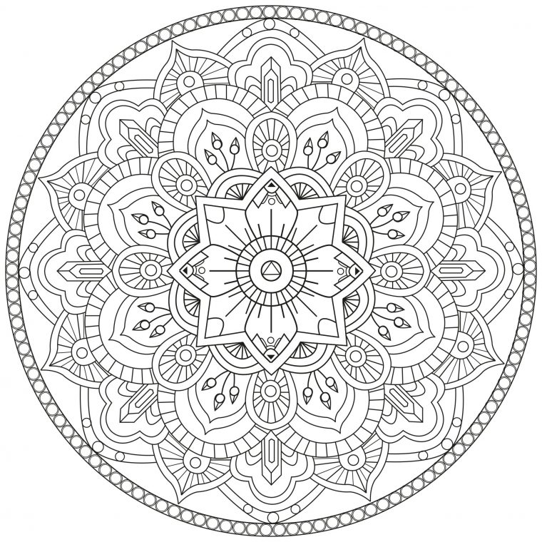 Coloriage Mandala | My Blog pour Coloriage Mandala A Imprimer