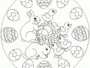 Coloriage Mandala Paques Lapins Oeufs Sur Hugolescargot concernant Oeufs De Paques Coloriage A Imprimer