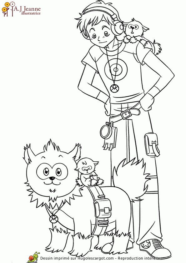 Coloriage Manga Sur Hugolescargot avec Coloriage Manga A Imprimer