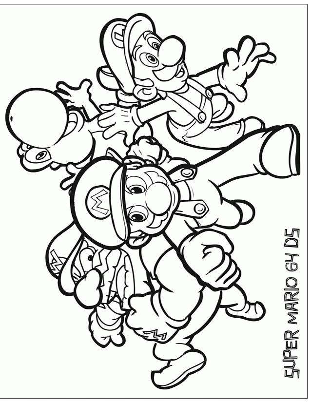 Coloriage Mario À Imprimer Gratuitement pour Coloriages A Imprimer