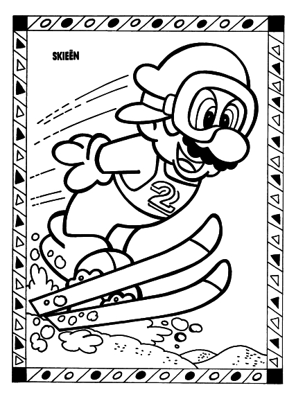 Coloriage Mario Aux Jeux Olympiques À Imprimer intérieur Jeux De Dessin Gratuits