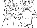 Coloriage Mario Et Peach À Imprimer concernant Coloriage De Mario Et Luigi